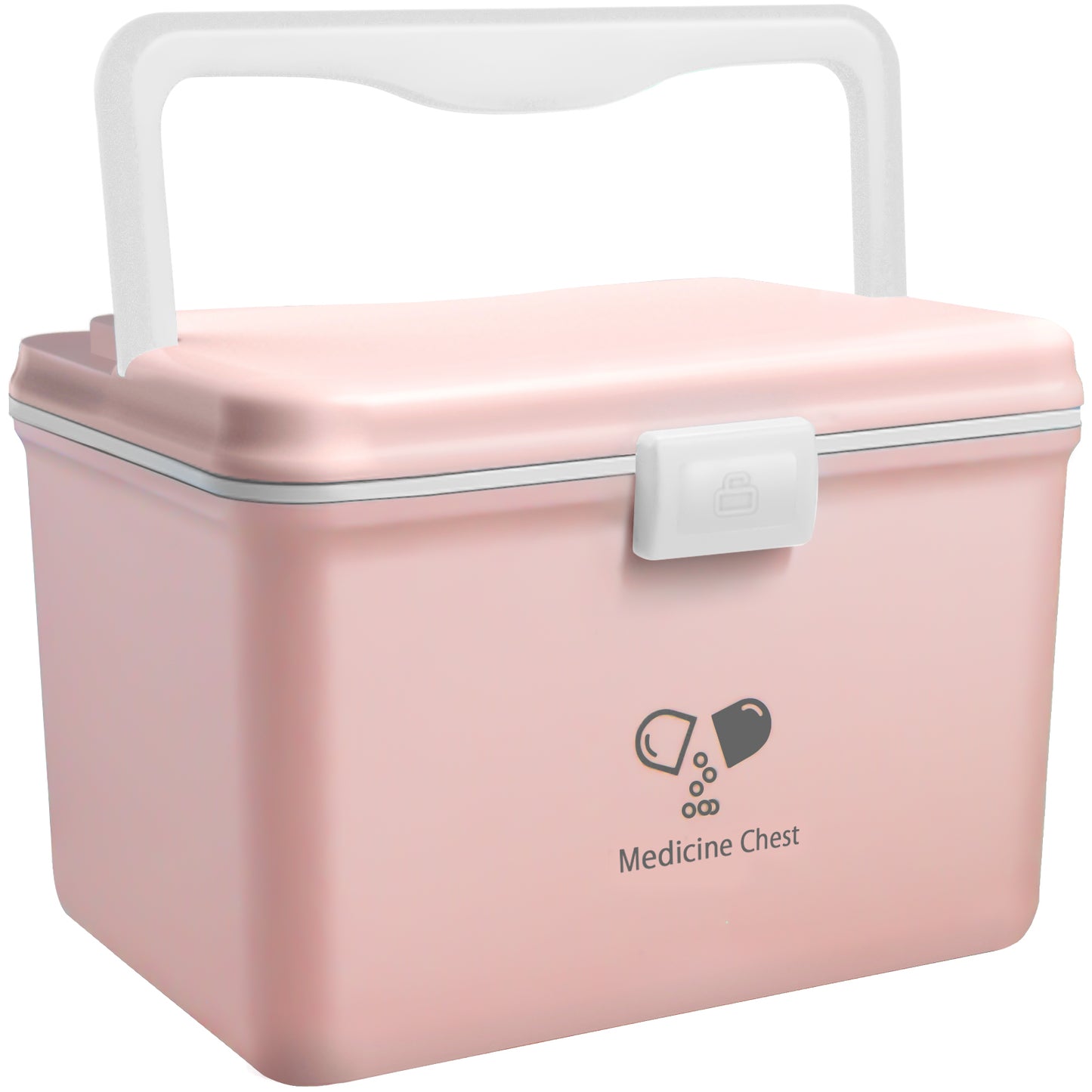 Medicine Lock Storge Box,(Dispenser + pill cutter),Storage Organizer, Household Portable Sundries Storage Box, Home Organizer,Large capacity storage box