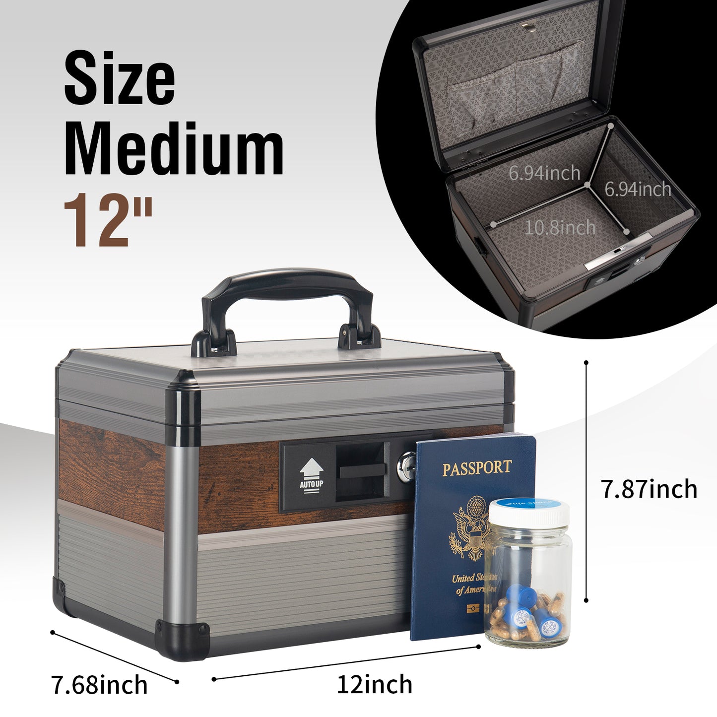 Medicine Lock Box, medication lock box,locking medicine box, Security Lock Boxes,First Aid Key Safe Box,Lock Box for Medication