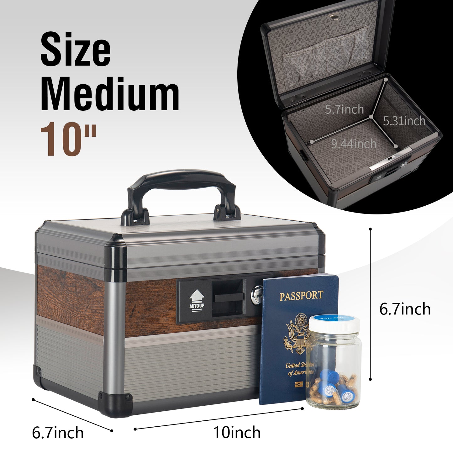 Medicine Lock Box, medication lock box,locking medicine box, Security Lock Boxes,First Aid Key Safe Box,Lock Box for Medication