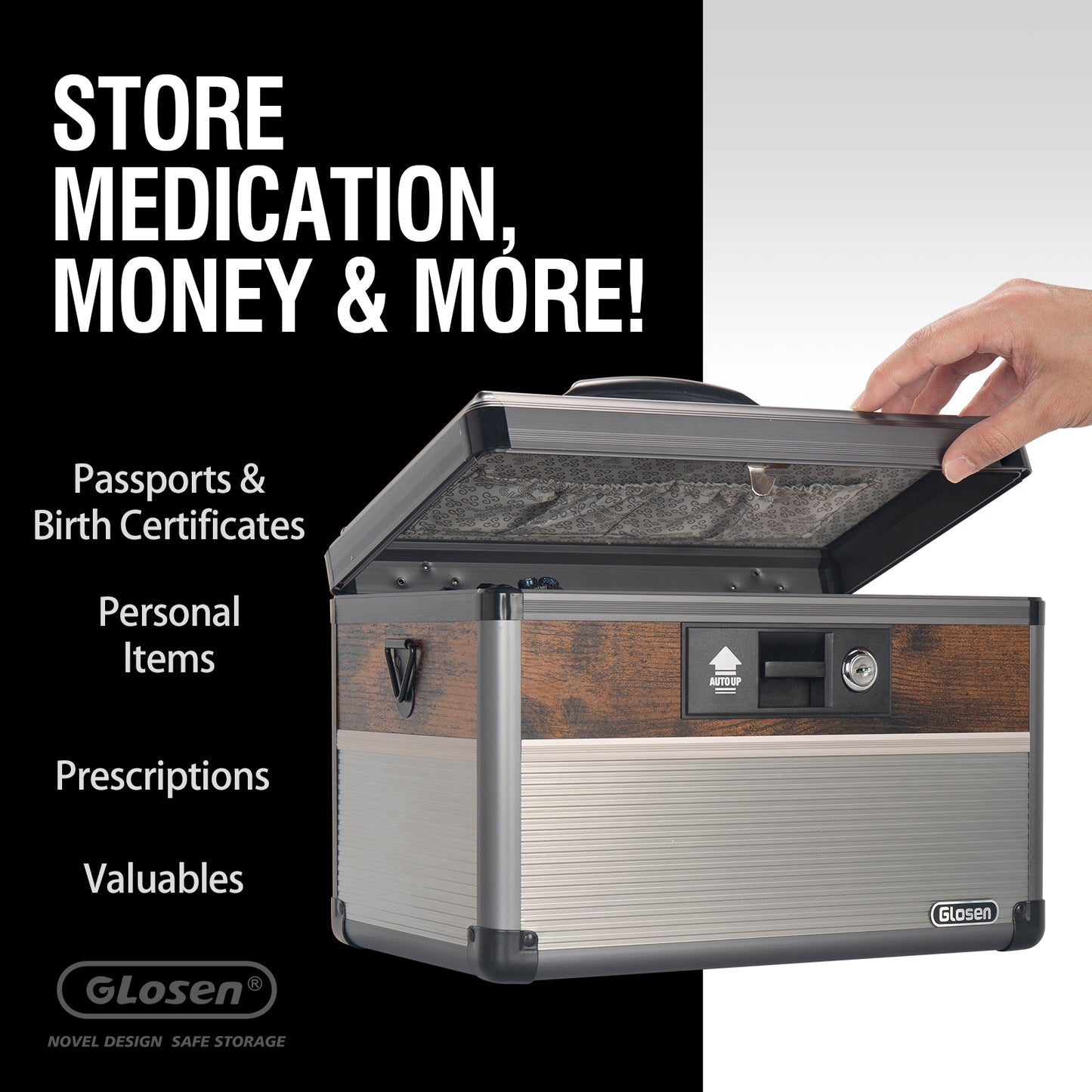Medicine Lock Box, medication lock box,locking medicine box, Security Lock Boxes,First Aid Key Safe Box,Lock Box for Medication