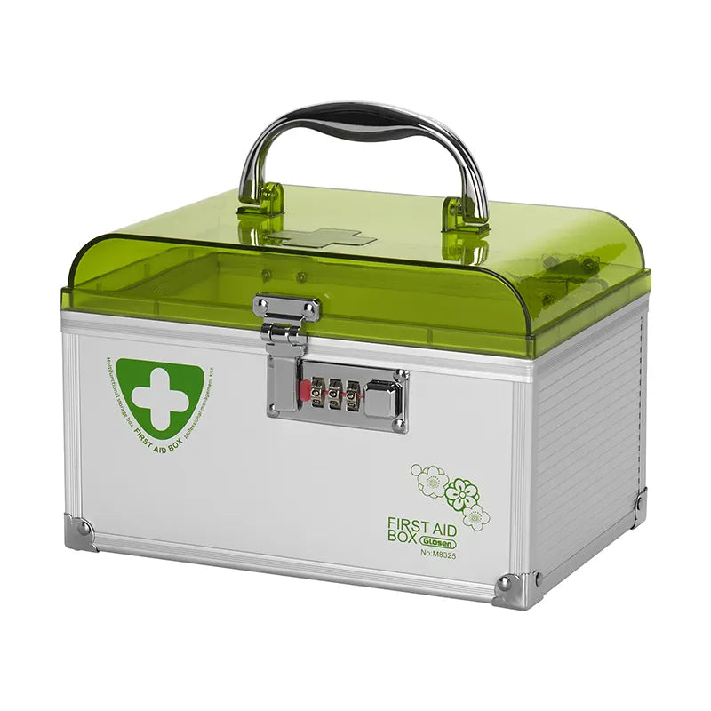 Medicine Storage Box with Lock,Large Capacity Plastic Pills Box, Household Portable Sundries Storage Box, Home Organizer,locked Medicine Box with Child Safe Lock