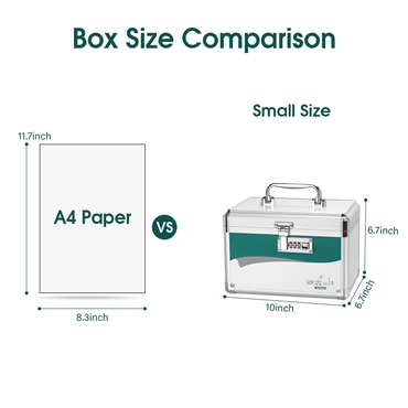 Medicine Lock Box with Combination Lock, Medication lock box,medicine safe lock box,medical box organizer