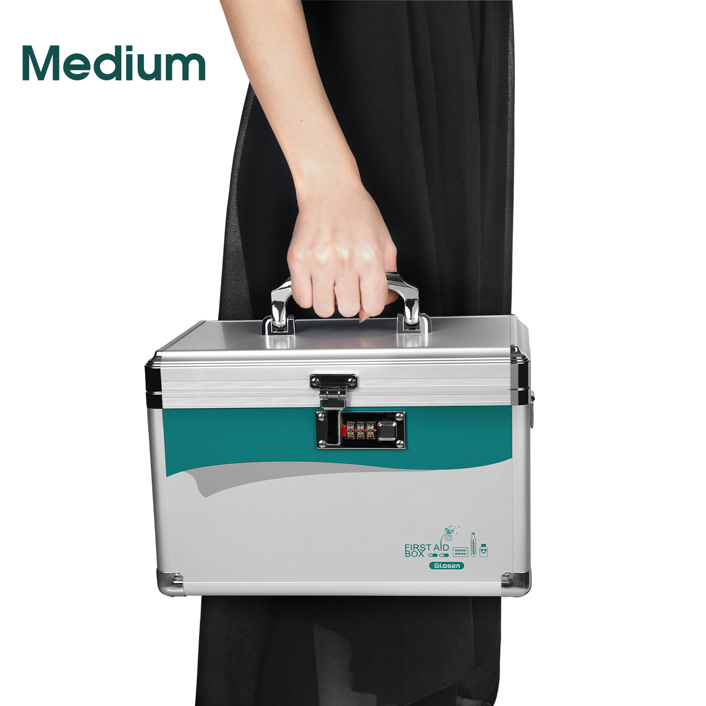Medicine Lock Box with Combination Lock, Medication lock box,medicine safe lock box,medical box organizer