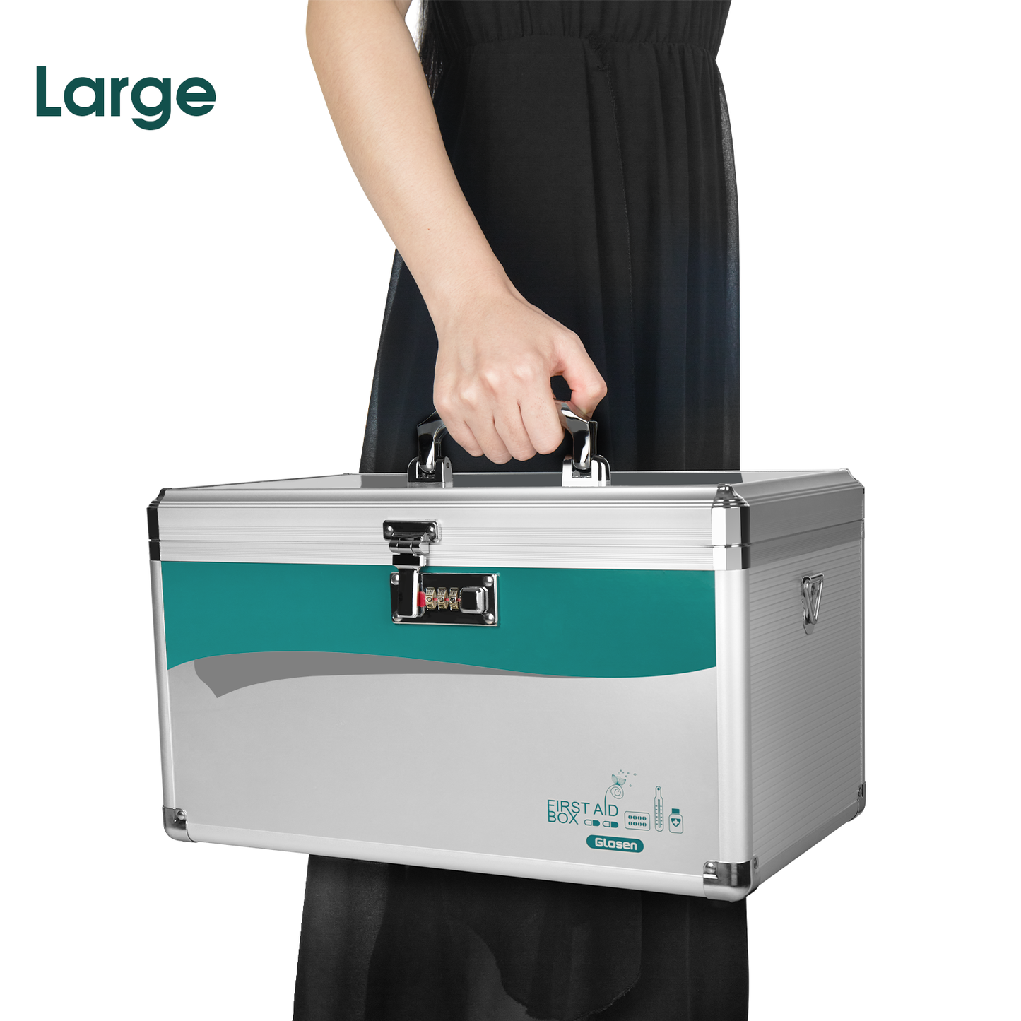 Medicine Lock Box with Combination Lock, Medication lock box,medicine safe lock box,medical box organizer