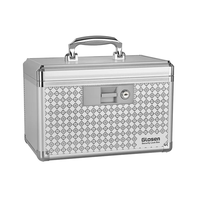 Medicine Lock Box ,Storage Lock Box , Lockable Dorm Storage Trunk with Key Lock - Briefcase, Lock Boxes for Personal Items,Household Portable Sundries Storage Box, Home Organizer
