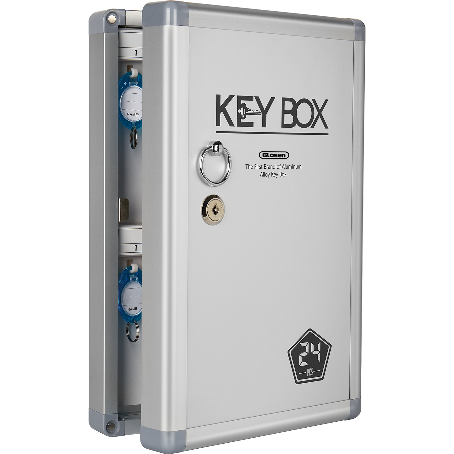 Key Cabinet, Key Organizer Lock Box Key Box Wall Mount with Lock and Key Tag for House Keys Outdoor 10.82 * 2.55 * 18.9 Inch【48 Slots】and 8.46 * 2.5 * 13 Inch 【24 Slots】