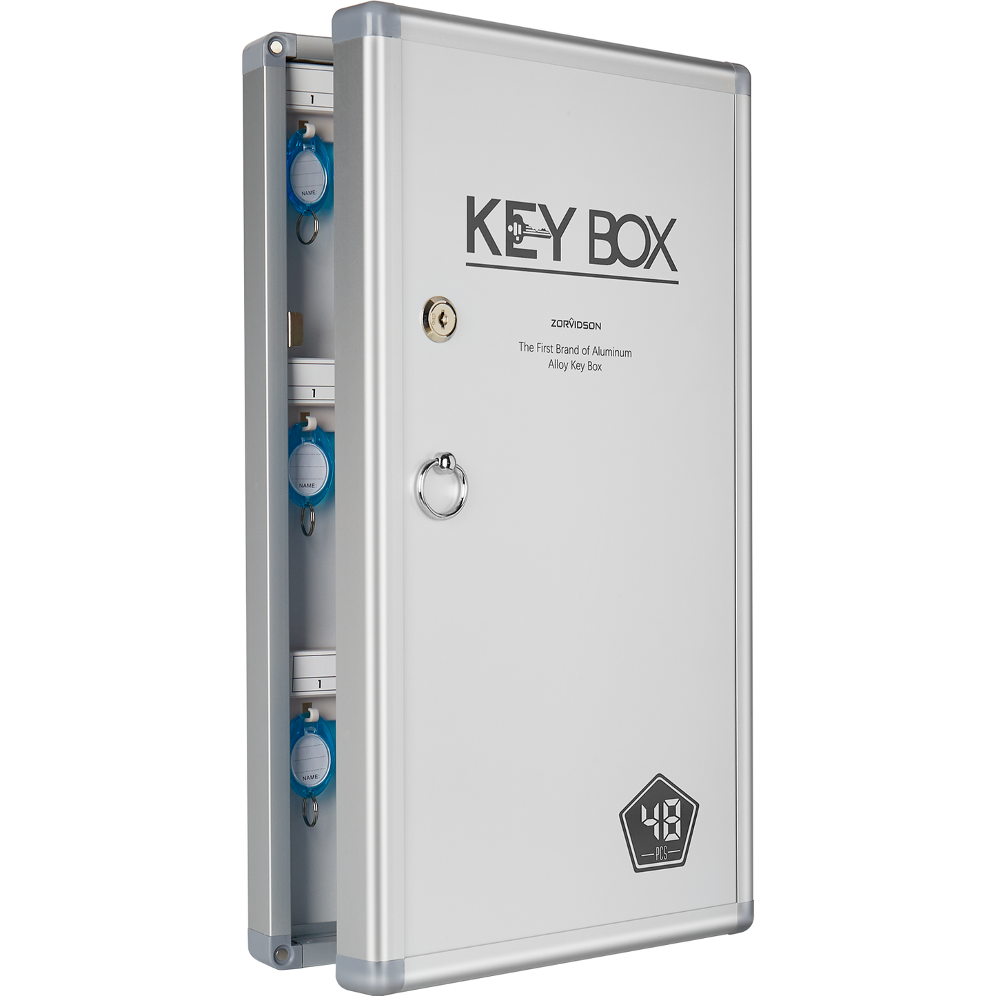 Key Cabinet, Key Organizer Lock Box Key Box Wall Mount with Lock and Key Tag for House Keys Outdoor 10.82 * 2.55 * 18.9 Inch【48 Slots】and 8.46 * 2.5 * 13 Inch 【24 Slots】