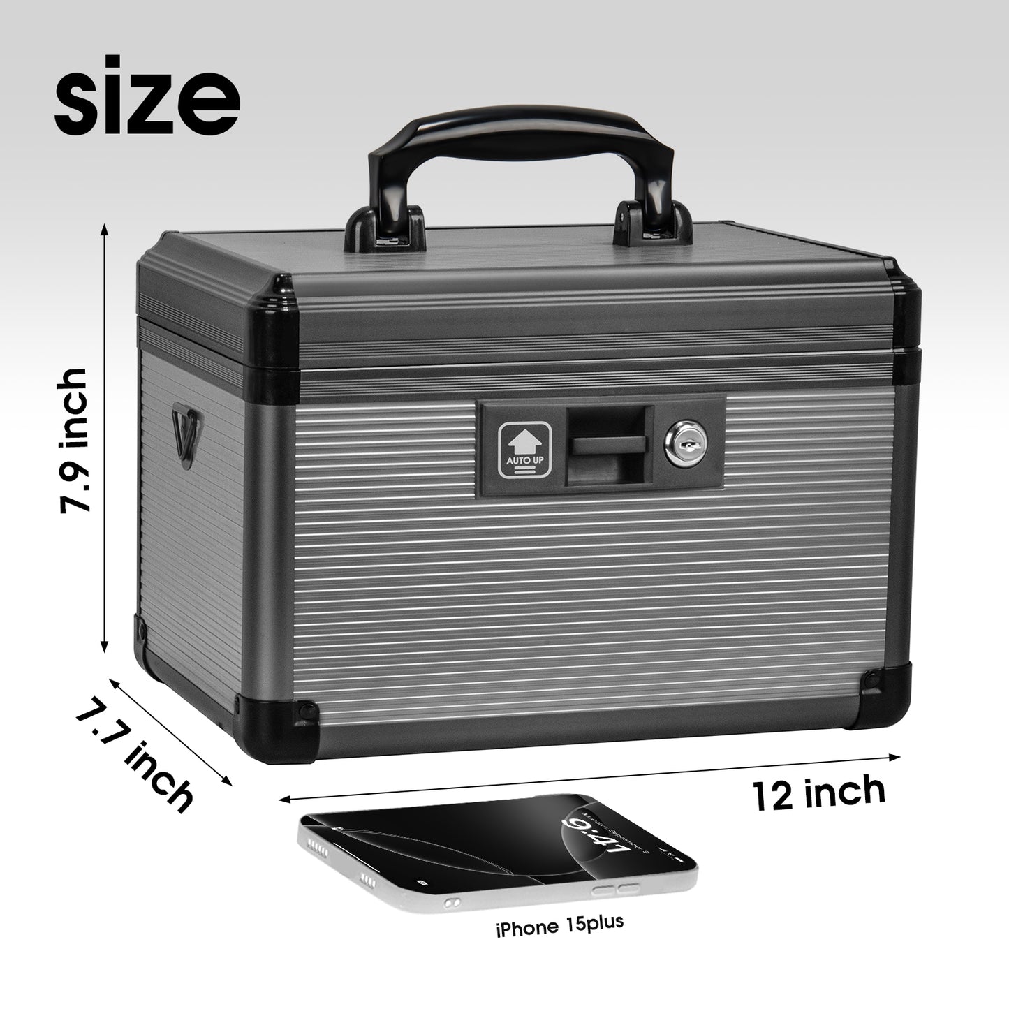 Lockable Medication Box, Locking Box for Secure Cash, Jewelry, ID Documents  Lockable Dorm Storage Trunk with Key Lock - Briefcase, Lock Boxes for Personal Items
