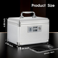 Lockable Medication Box, Locking Box for Secure Cash, Jewelry, ID Documents  Lockable Dorm Storage Trunk with Key Lock - Briefcase, Lock Boxes for Personal Items