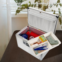Lockable Medication Box, Locking Box for Secure Cash, Jewelry, ID Documents  Lockable Dorm Storage Trunk with Key Lock - Briefcase, Lock Boxes for Personal Items