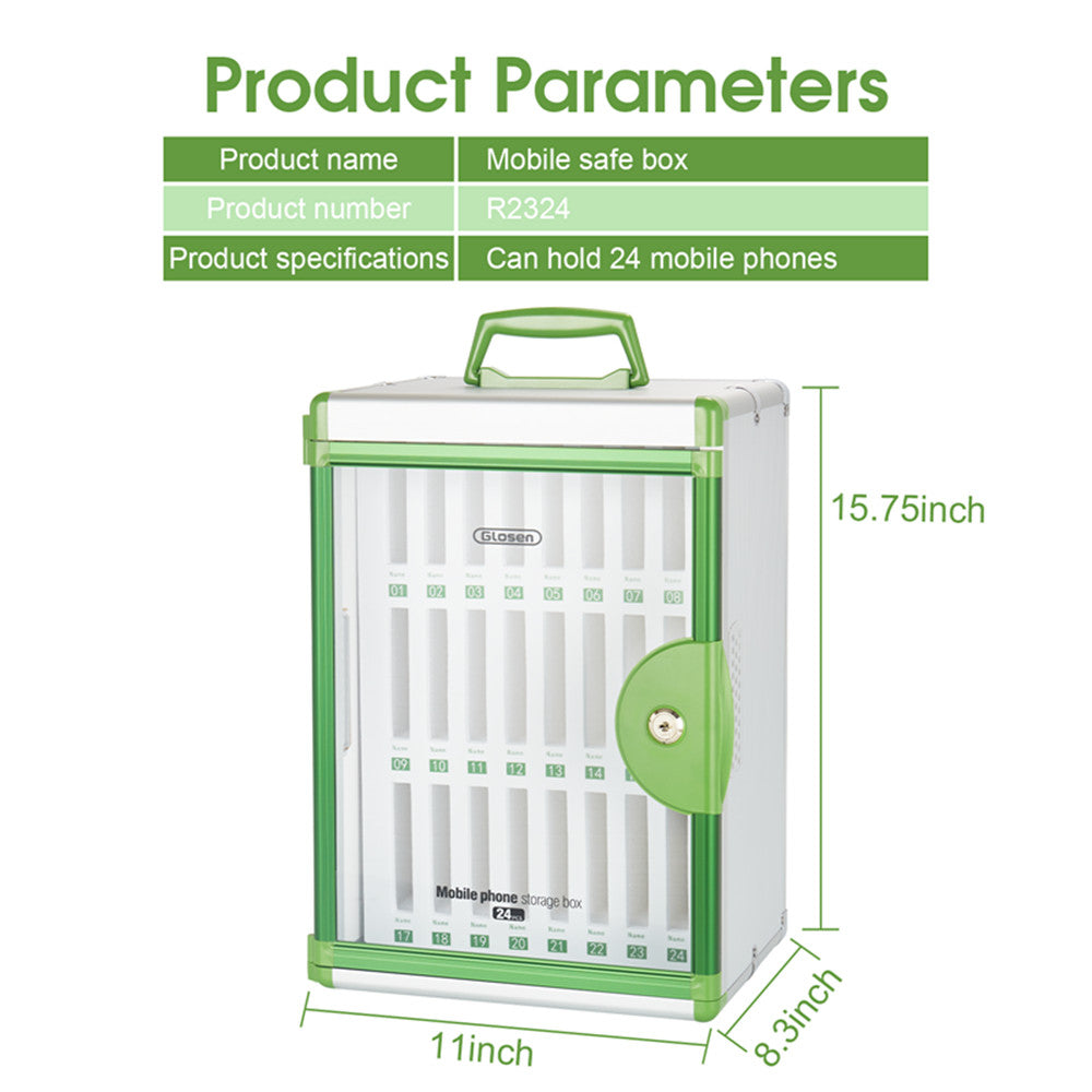 24 Slots and 36 Slots Cell Phone Locker, Portable Phone Storage Cabine – Glosen 24 Slots and 36 Slots Cell Phone Locker, Portable Phone Storage Cabine – Glosen