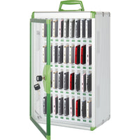 24 Slots and 36 Slots Cell Phone Locker, Portable Phone Storage Cabinet Pocket Chart Locking [Wall Mounted] [Aluminum Alloy] Lock Box with Handle for Classroom Office Exam