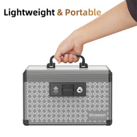 Medicine Lock Box ,Storage Lock Box , Lockable Dorm Storage Trunk with Key Lock - Briefcase, Lock Boxes for Personal Items,Household Portable Sundries Storage Box, Home Organizer